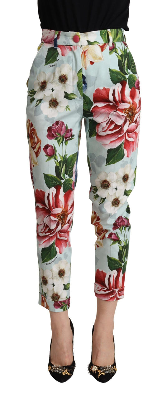 Dolce & Gabbana Elevate Your Chic with Floral Tapered Pants