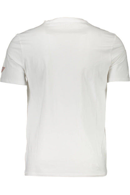 Guess Jeans White Cotton Men T-Shirt