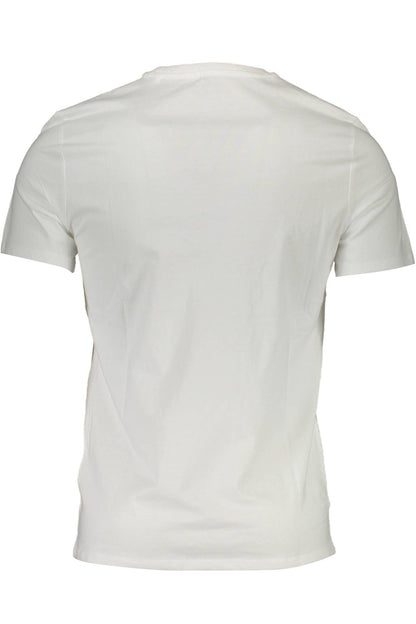 Guess Jeans White Cotton Men T-Shirt