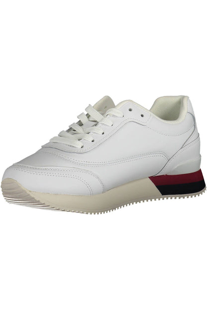 Tommy Hilfiger White Leather Women Sneaker