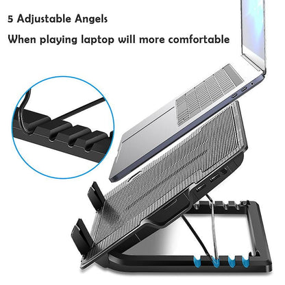 Mikuso Ncp-235 Adjustable Gaming Laptop Stand Single Fan