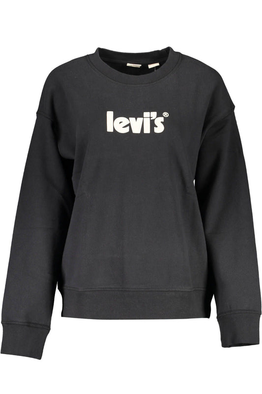 سويت شيرت بشعار من القطن باللون الأسود من Levi's Chic