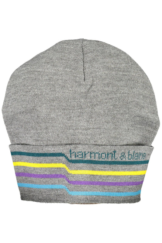 Harmont & Blaine Gray Wool Men Cap