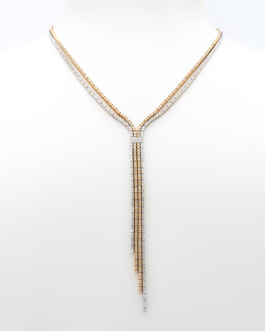 NATURAL DIAMOND CASCADE NECKLACE