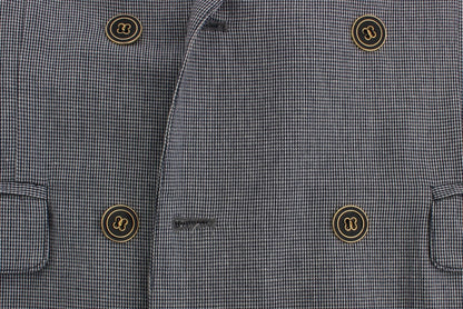 Master Coat Elegant Double-Breasted Blue Blazer