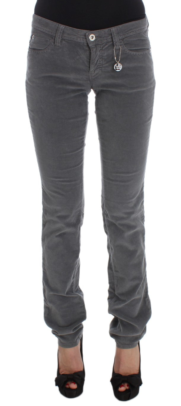 Costume National Sleek Super Slim Gray Jeans