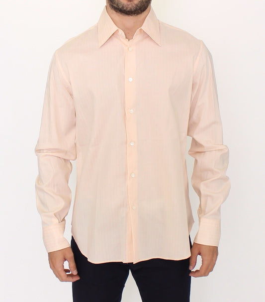 Ermanno Scervino Sunset Hues Striped Cotton Shirt