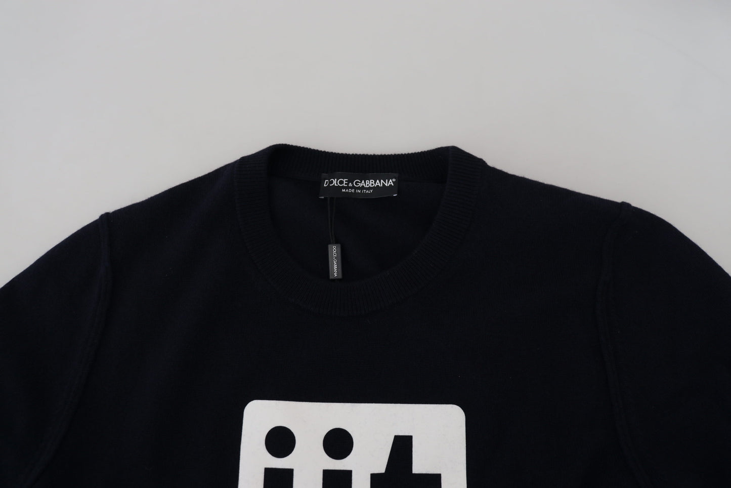 دولتشي آند غابانا سترة صوفية أنيقة من الكشمير الأزرق