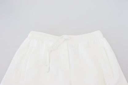 Dolce & Gabbana Elegant White Cotton Trousers