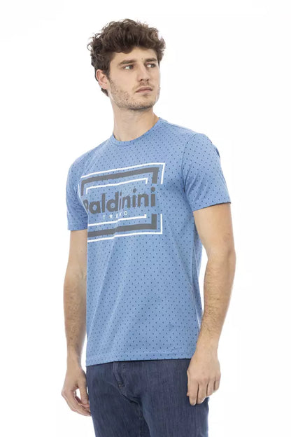 Baldinini Trend Light Blue Cotton Men T-Shirt