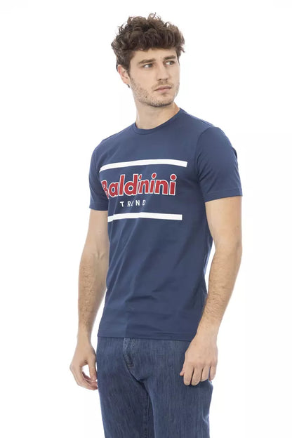 Baldinini Trend Blue Cotton Men's T-Shirt