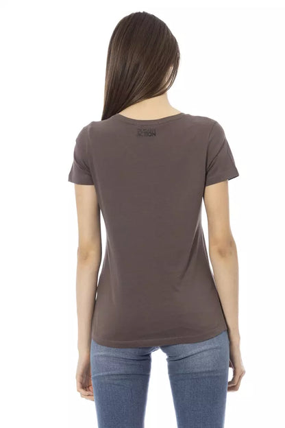 Trussardi Action Brown Cotton Women's Top