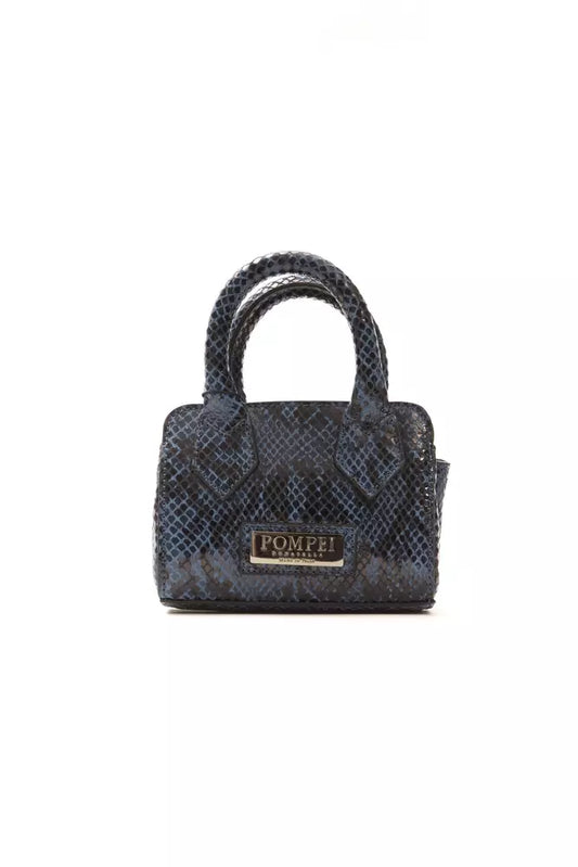 Pompei Donatella Blue Leather Women Mini Handbag