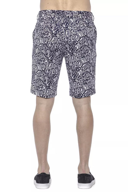 PT Torino Blue Cotton Men's Bermuda Short