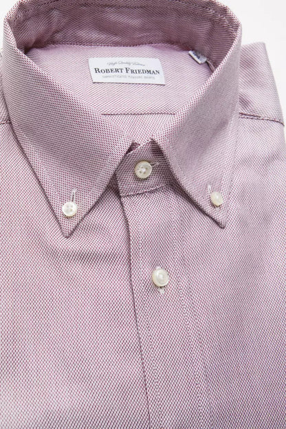 Robert Friedman Red Cotton Men Shirt