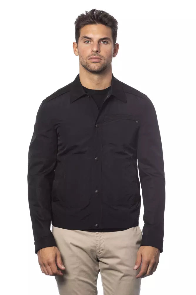 Verri Black Cotton Mens Jacket