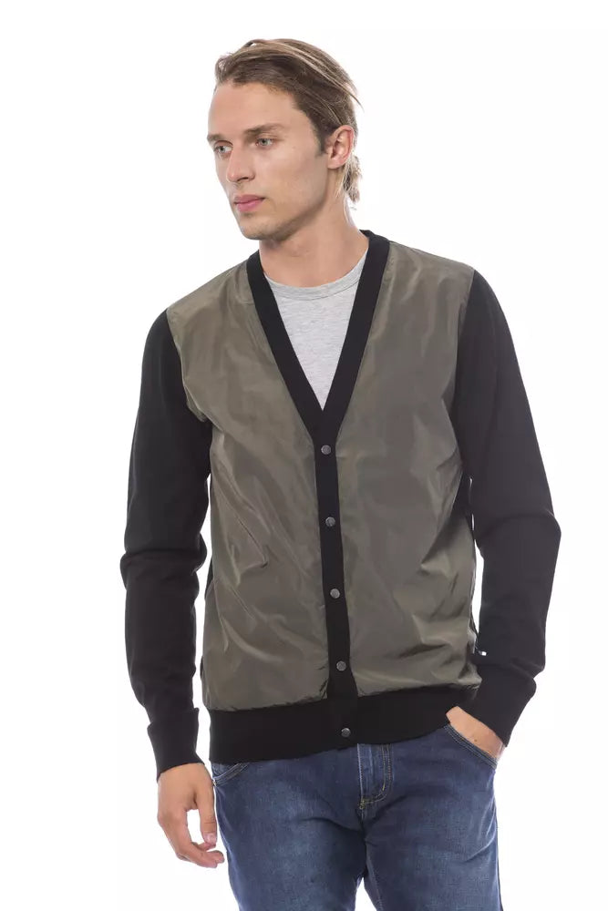 Verri Multicolor Wool Men Cardigan