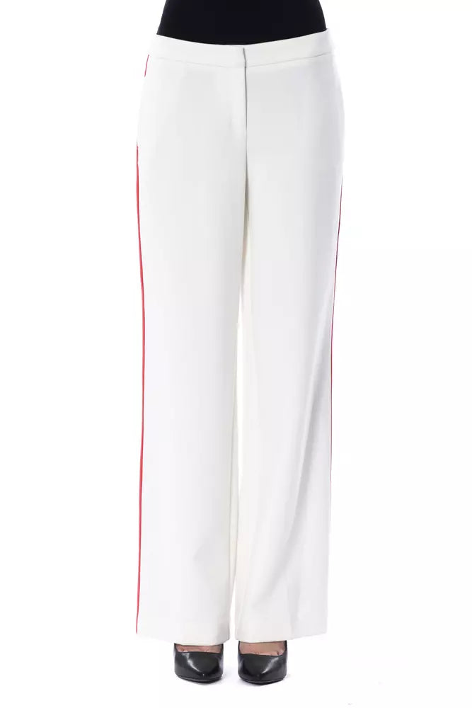 BYBLOS White Polyester Women Pant