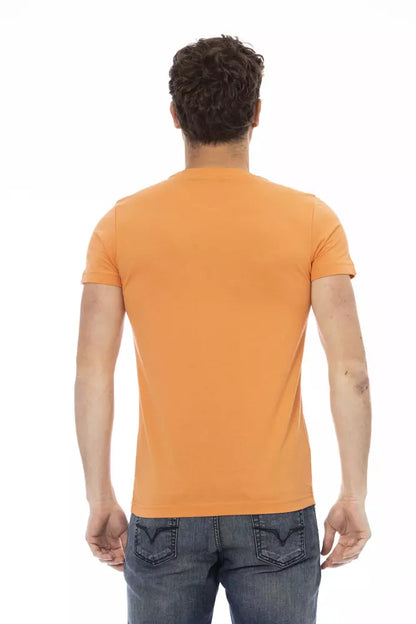 Trussardi Action Orange Cotton Men TShirt