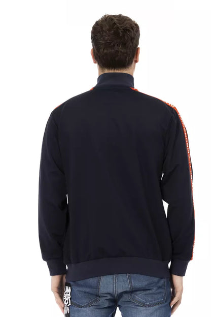 Automobili Lamborghini Blue Cotton Men Sweater