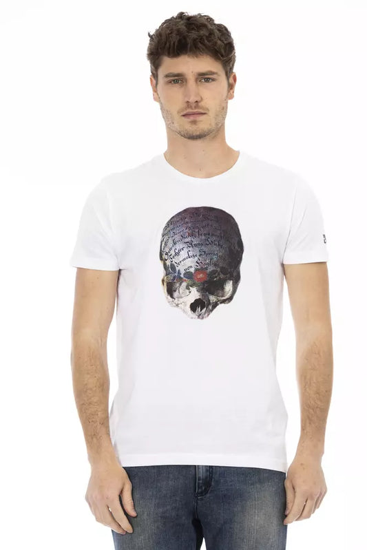 Trussardi Action White Cotton Men T-Shirt