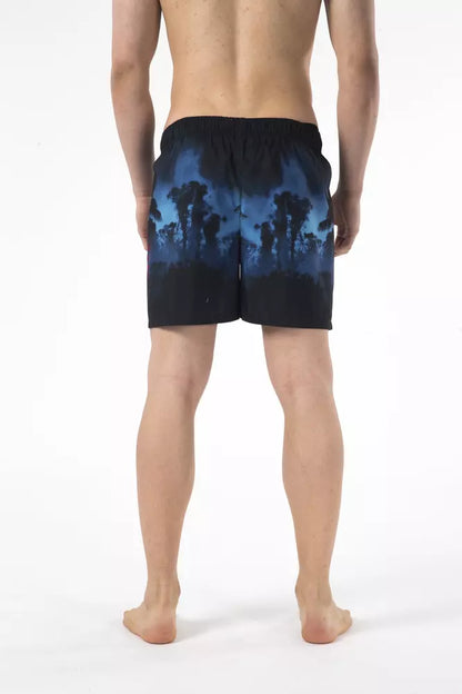 Just Cavalli Black Polyester Men Swim Short