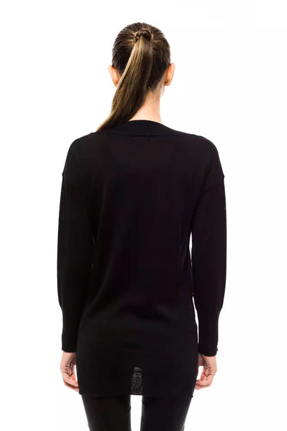 Montana Blu Black Wool Women Sweater