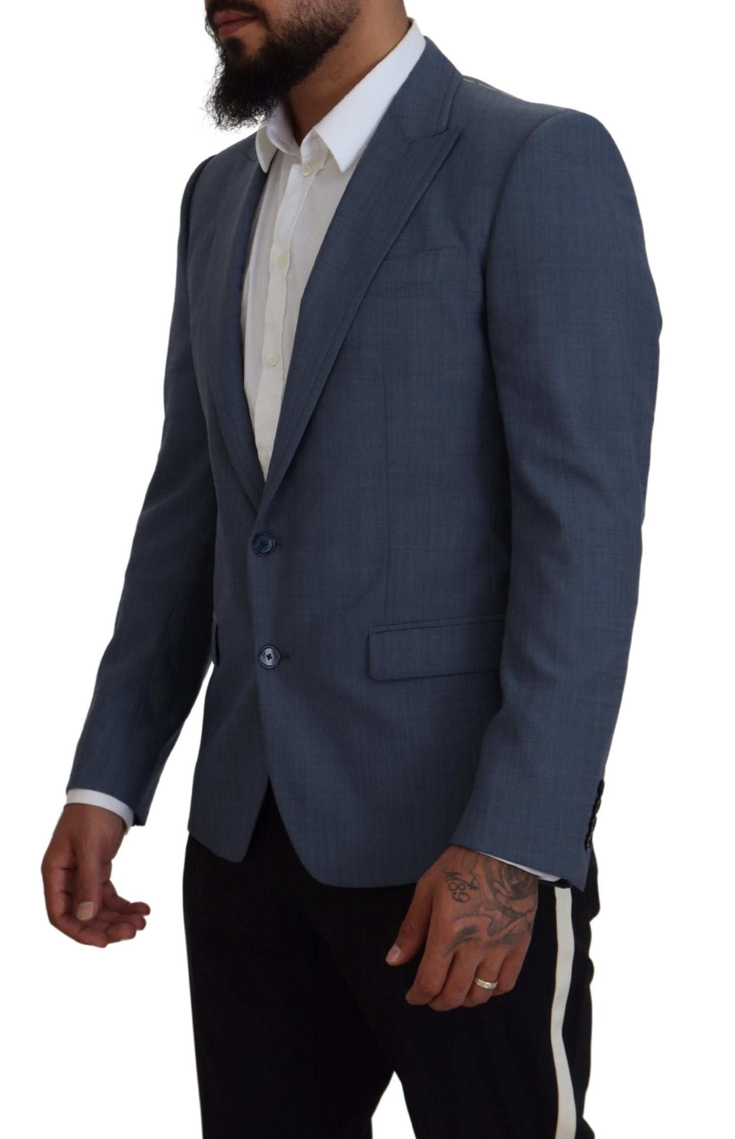 Dolce & Gabbana Elegant Blue Single Breasted Sport Blazer