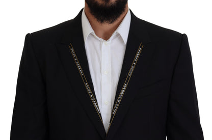 Dolce & Gabbana Sicilian Style Black Single Breasted Blazer