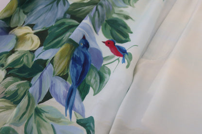 دولتشي آند غابانا سروال بيان الحرير متعدد الألوان