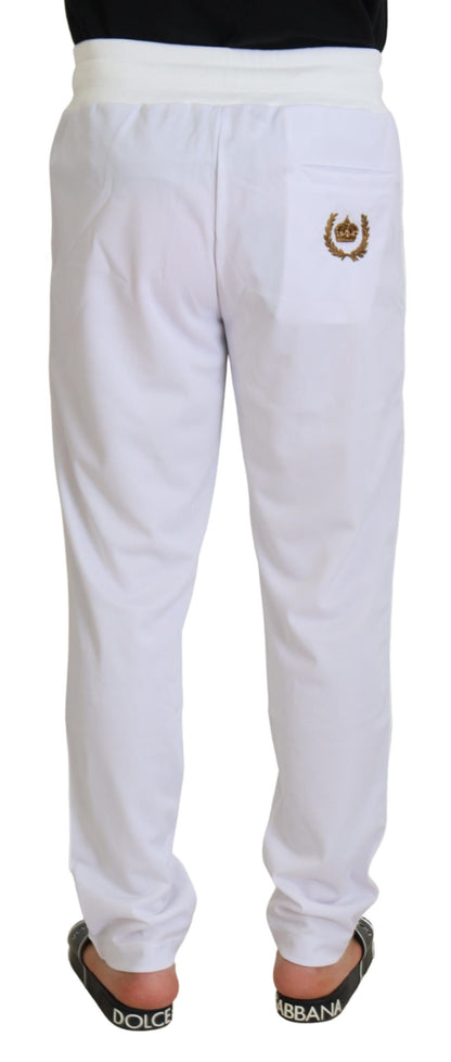 Dolce & Gabbana Elegant White Jogger Pants for Sophisticated Comfort