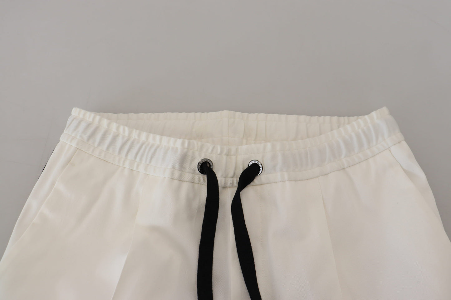 Dolce & Gabbana Elegant White Cotton Jogger Pants