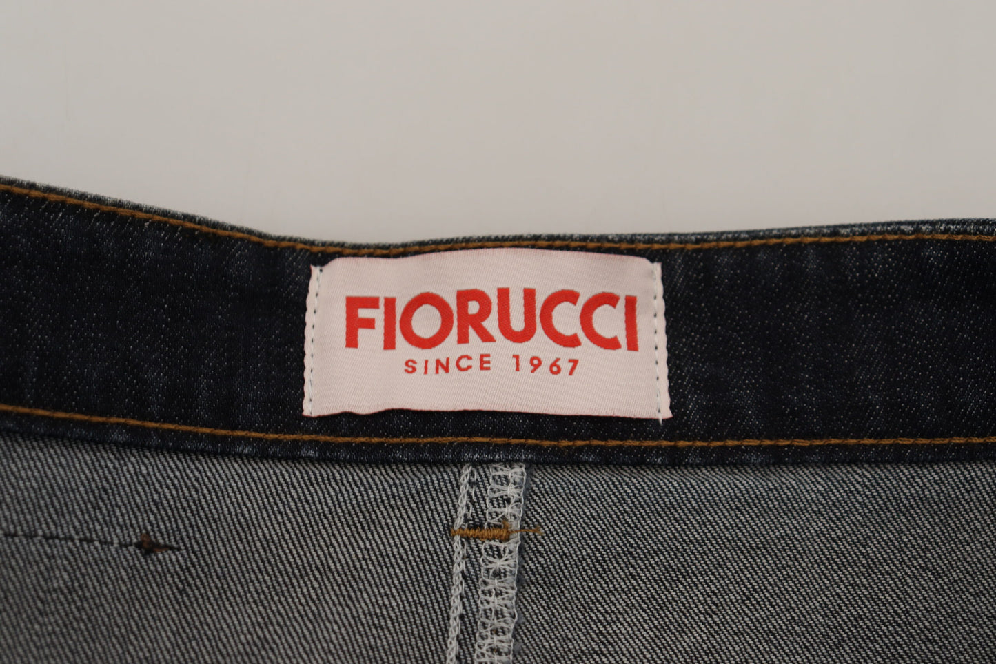 تنورة Fiorucci أنيقة متوسطة الخصر من الدنيم باللون الأزرق الداكن