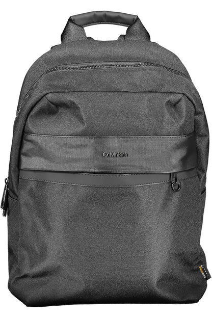 Calvin Klein Black Polyester Men Backpack