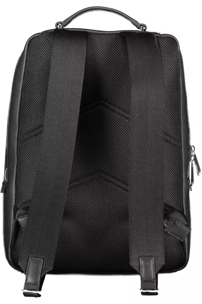 Calvin Klein Black Polyester Men Backpack