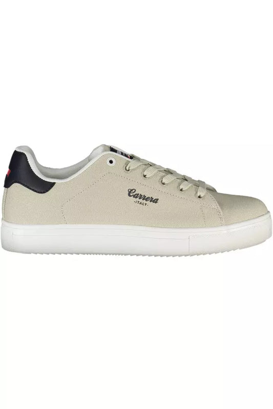 Carrera Beige Polyethylene Men Sneaker