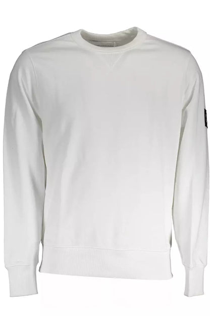 Calvin Klein White Cotton Men Sweater