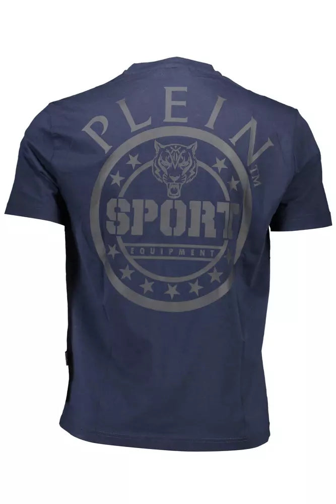 Plein Sport Blue Cotton Men T-Shirt