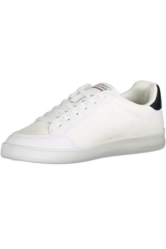 Tommy Hilfiger White Polyester Men Sneaker