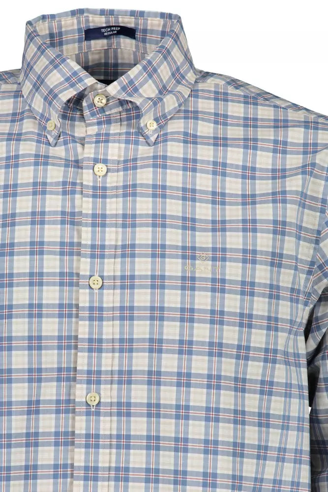 Gant Blue Cotton Men Shirt