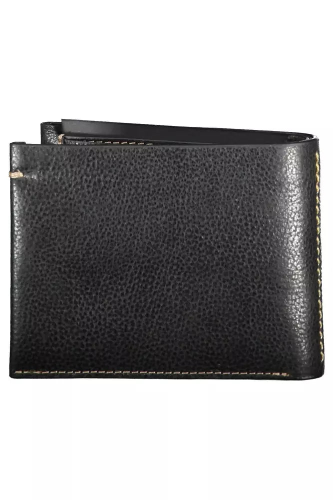 La Martina Black Leather Men Wallet