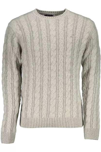 Gant Gray Wool Men Sweater