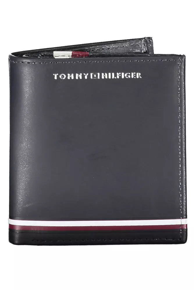 Tommy Hilfiger Blue Leather Men Wallet