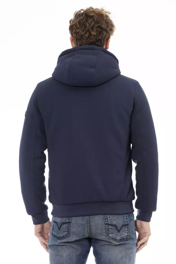 Baldinini Trend Blue Polyester Men Jacket