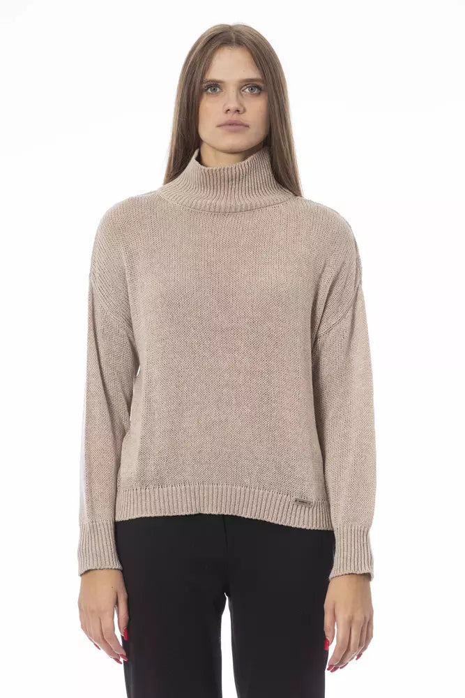 Baldinini Trend Beige Cashmere Women Sweater