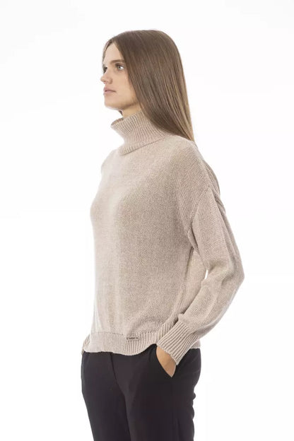 Baldinini Trend Beige Cashmere Women Sweater