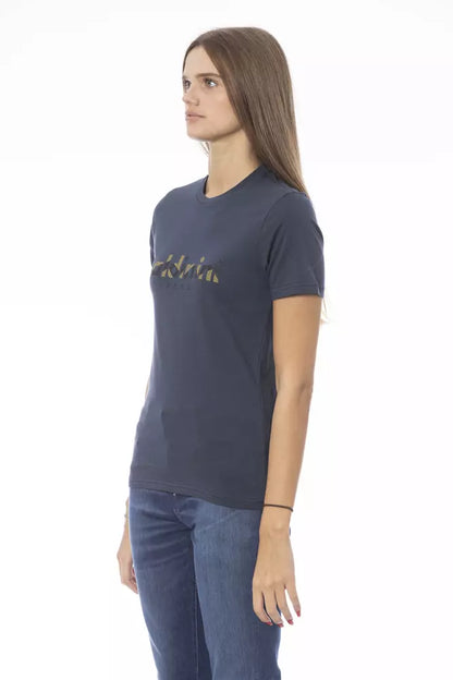 Baldinini Trend Blue Cotton Women Top