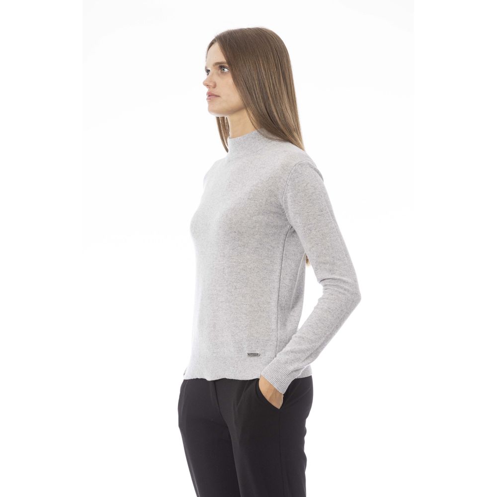 Baldinini Trend Gray Cashmere Women Sweater