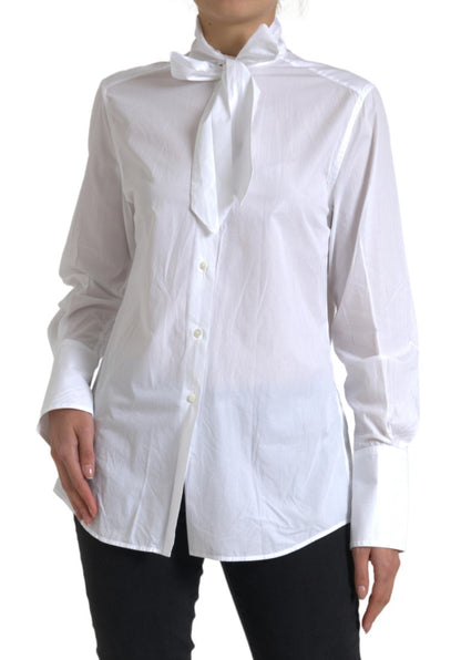 Dolce & Gabbana Elegant White Cotton Long Sleeve Shirt