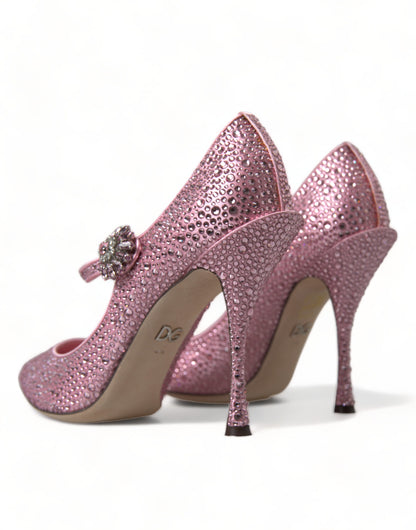 Dolce & Gabbana Enchanting Pink Crystal Pumps